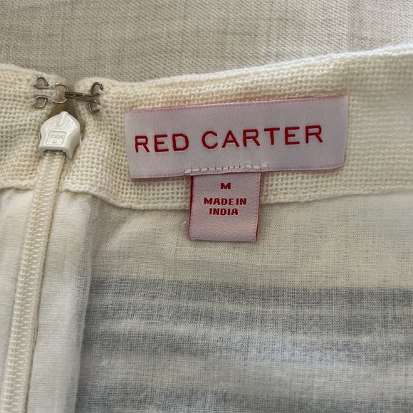 Red Carter Cotton Gauze Side Tie Mini Skirt - Picture 2 of 8